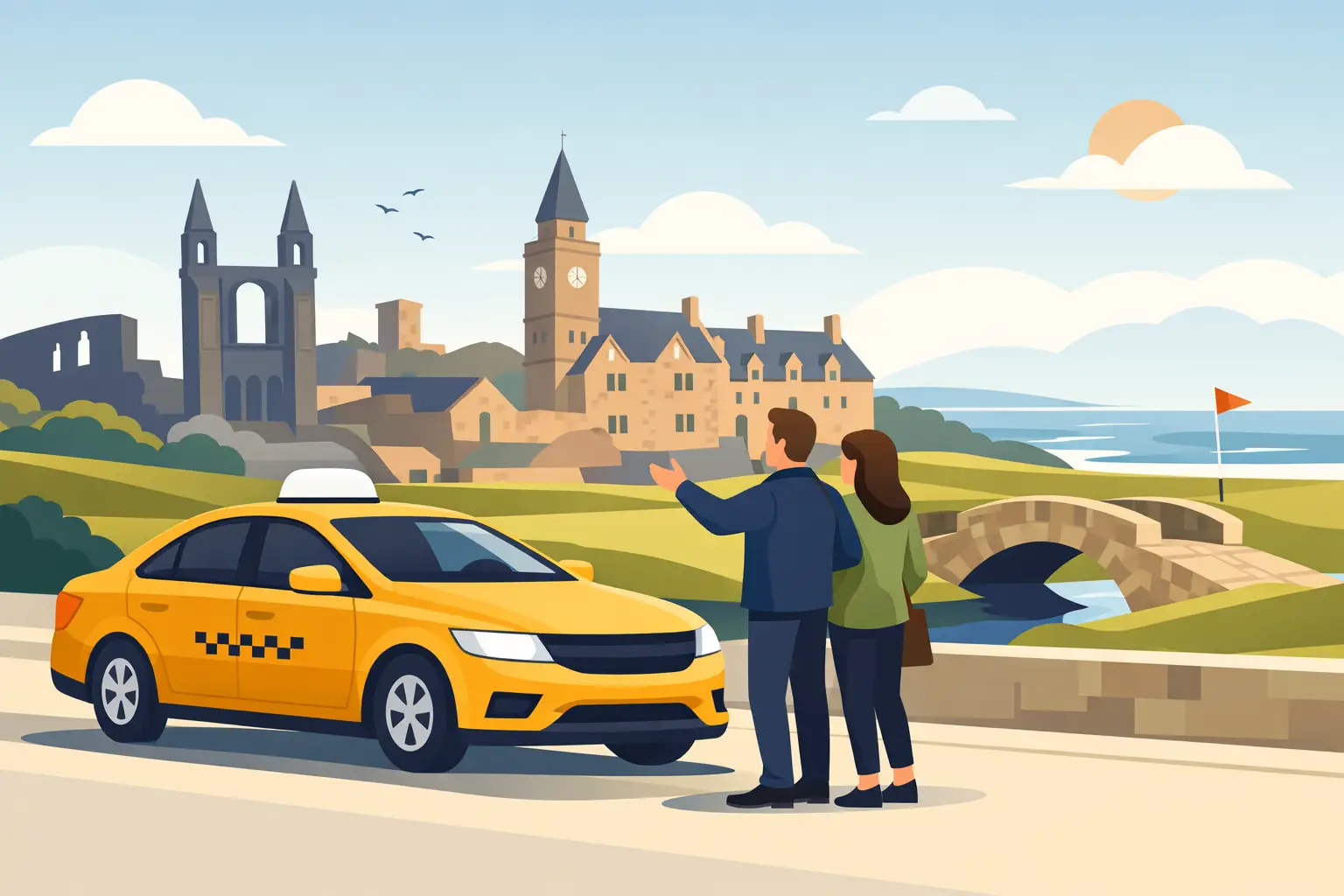 Taxis in St Andrews Scotland UK