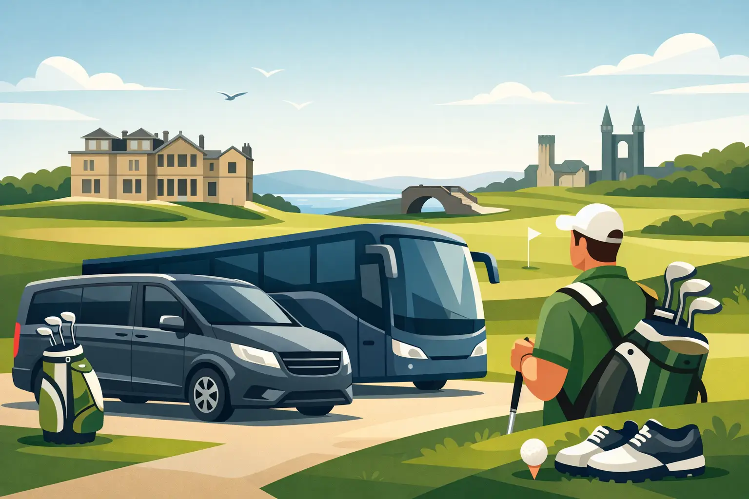 How to Organize Golf Day Transport in St Andrews