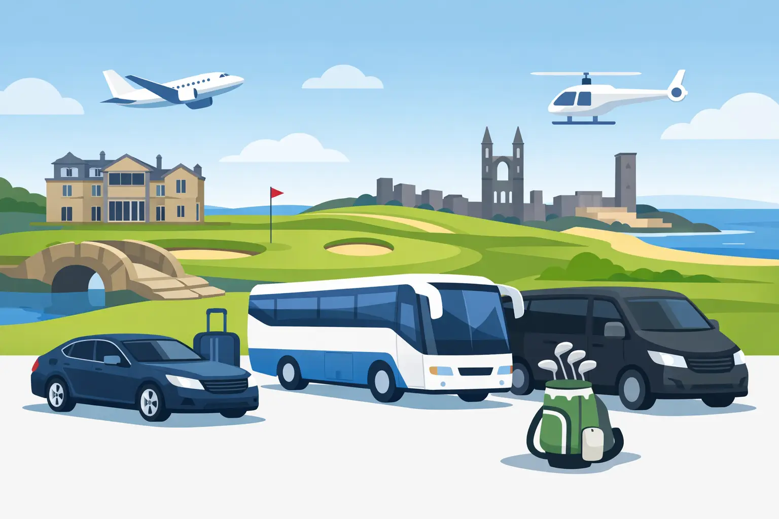 Golf Transport Options for St Andrews Visitors