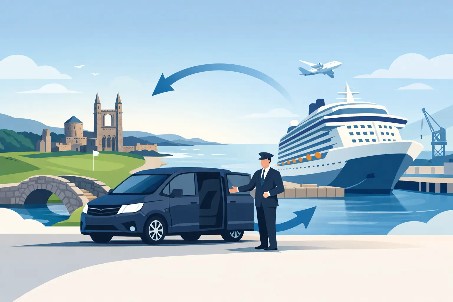 Cruise Transfers St Andrews for Port Travel